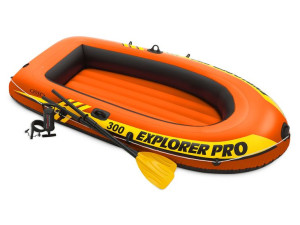 Ponton Explorer PRO 300 Set 244 x 117 x 36 cm wiosła + pompka INTEX 58358