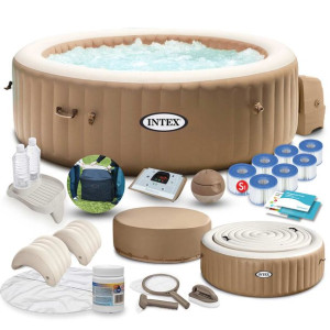 Dmuchane SPA Jacuzzi z hydromasażem 196 x 71 cm 4 os. + akcesoria premium I