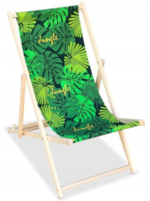 Leżak DREWNIANY LEŻAKI PLAŻOWE 100% Bawełna