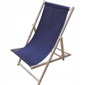 Leżak DREWNIANY LEŻAKI PLAŻOWE 100% Bawełna