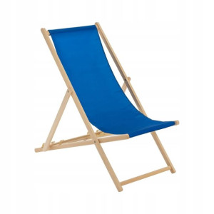 Leżak DREWNIANY LEŻAKI PLAŻOWE 100% Bawełna