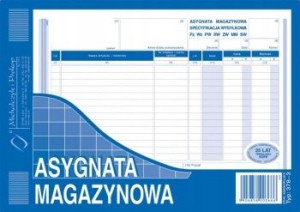 ASYGNATA MAGAZYNOWA Michalczyk A5 378-3 ŁÓDŹ