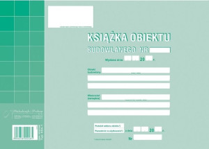 Druk Książka obiektu budowlanego A4 604-1