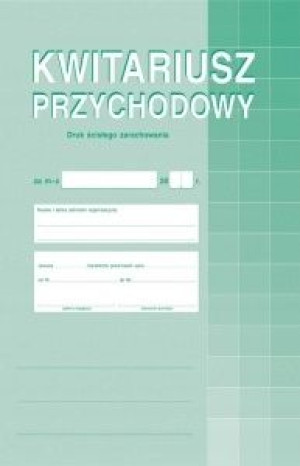 Druk Kwitariusz przychodowy A4 400-1