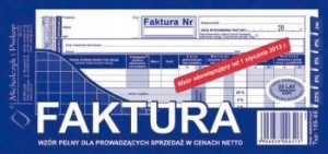 Druk Michalczyk i Prokop faktura 1/3 A-4 105-8E