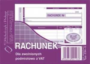 Druk Michalczyk i Prokop Rachunek 234-5 A6