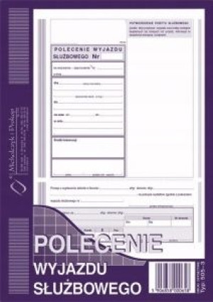 Druk Polecenie wyjazdu służbowego 505-3 A5