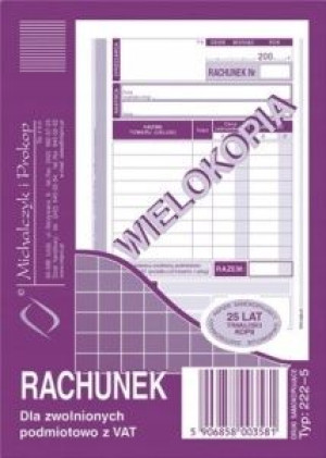 Druk Rachunek Michalczyk i Prokop 222-5