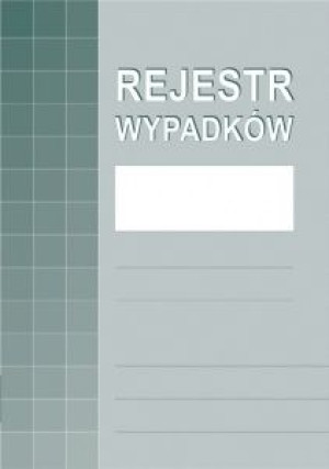 Druk Rejestr wypadków A4 875-1-N MIP
