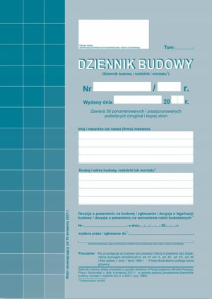 Dziennik budowy Michalczyk & Prokop 603-2