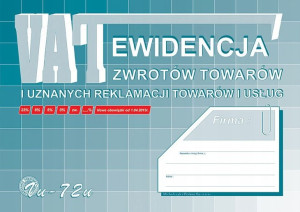 Ewidencja VAT Michalczyk i Prokop A4 Vu72-u