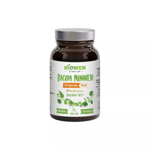 Bacopa monnieri (Brahmi) 300 mg 50% bakozydów 120 kapsułek HempKing