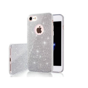Nakładka Glitter 3w1 do XIAOMI Poco X3/X3 NFC/X3 Pro srebrna