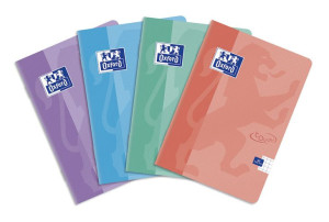 Zeszyt w kratkę A5, Oxford Touch Pastel, 60 kartek, 90g, mix kolorów