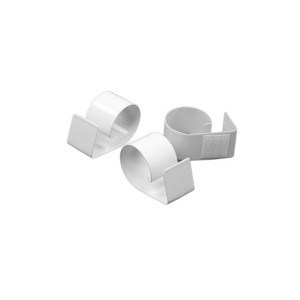 Klips do mocowania skirtingu metalowy 15-25 mm: Zestaw 10 szt