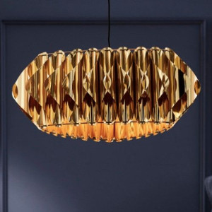 LAMPA wisząca NOE 10641305 Kaspa modernistyczna OPRAWA zwis złoty