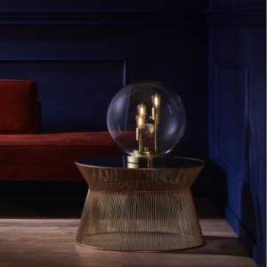 Stołowa LAMPA skandynawska SURYA 40742305 Kaspa biurkowa LAMPKA stojąca bal