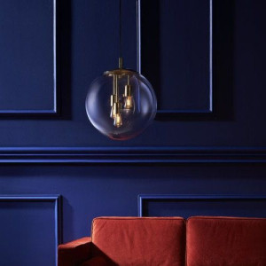 Skandynawska LAMPA wisząca SURYA 10744305 Kaspa loftowa OPRAWA szklany ZWIS