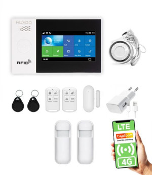 Bezprzewodowy alarm 4G LTE GSM + WiFi - HXA007 R2 + syrena 105 dB