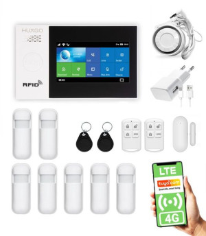 Bezprzewodowy alarm 4G LTE GSM + WiFi - HXA007 R7 + syrena 105 dB