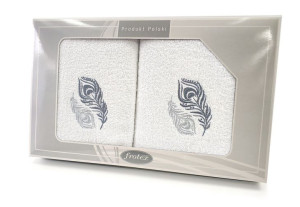 Komplet 2 ręczników Gift 50 70 Greno biały w2