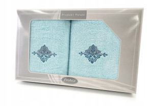 Komplet 2 ręczników Gift 50 70 Greno aqua w3