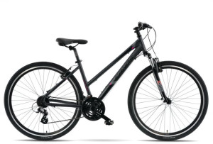 Rower Kands 28" CROSS STV-900 czarno-różowy mat R.17 2022