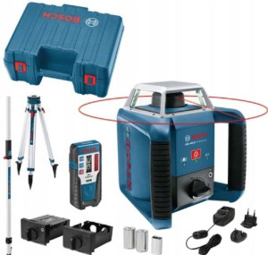 Laser Rotacyjny Grl400h+statyw Bt170 +łata Niwelacyjna Gr240 Bosch