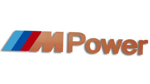 Wycinana naklejka M POWER BMW miedziana