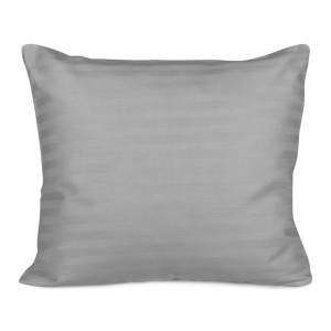 Poszewka satyna bawełna CIZGILI GREY/70x80.
