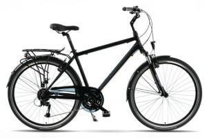 Rower Kands 28 ALFA CITY rama 21 czarno-niebieski mat 2022 rok