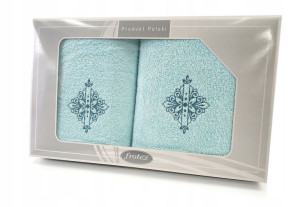 Komplet 2 ręczników Gift 50 70 Greno aqua w6