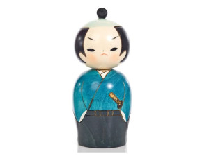 Japońska laleczka Kokeshi Samurai
