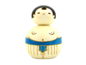 Japońska laleczka Kokeshi Osumo san ao