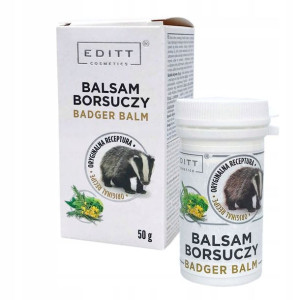 Balsam Borsuczy ziołowy ułatwia oddychanie Editt Cosmetics