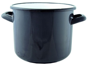 Garnek Emaliowany Elo-pol Bazalt Popiel 22 Cm 6 L