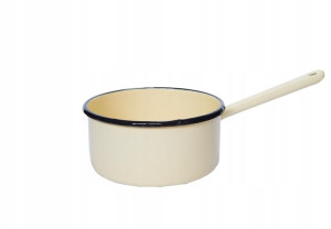 Garnek Rondel Emaliowany Elo-pol Kremowy 18 Cm 2 L