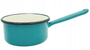 Garnek Rondel Emaliowany Elo-pol Turkus 12cm 0,5 L