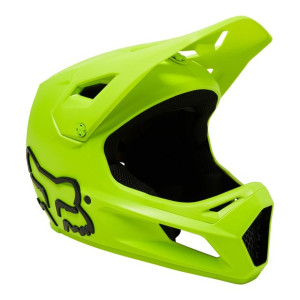 Kask FOX JUNIOR RAMPAGE FLUO YELLOW żółty fluo