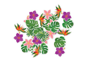 Konfetti Styl Hawajskie Kwiaty Aloha Party