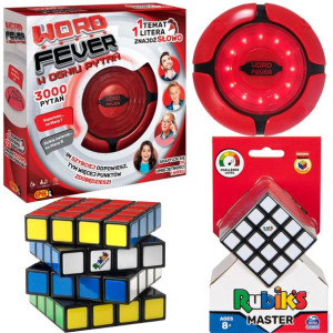 Gra rodzinna W Ogniu Pytań i Kostka Rubika 4x4 Rubik's Master