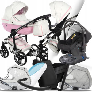 Wózek 4w1 Junama Diamond Candy 01 Kite Baza Isofix