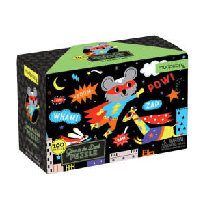 Mudpuppy Puzzle świecące w ciemności Superbohaterowie 100el. 5+