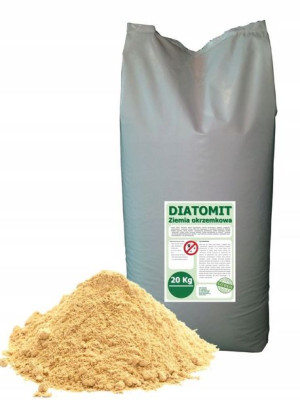 Ptaszyniec, diatomit, ziemia okrzemkowa, na owady, nawóz 20Kg