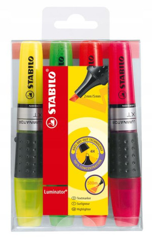 Zakreślacze STABILO LUMINATOR etui 4 szt.