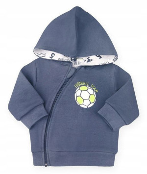 Nini Bluza rozpinana z Kapturem Football 80 cm