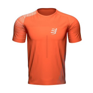 COMPRESSPORT Koszulka biegowa PERFORMANCE SS T-SHIRT pomarańczowa