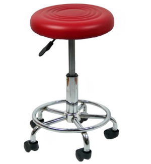 Stołek Taboret obrotowy do kuchni GABI SMART RED