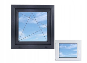 Okno PCV VEKA Antracyt RU 800x1900