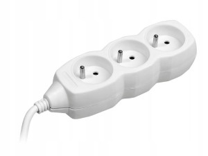 Przedłużacz Tracer PowerCord 1,5m 3 gniazda white